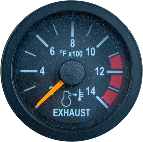 Reloj Manómetro Temperatura Escape Mp8