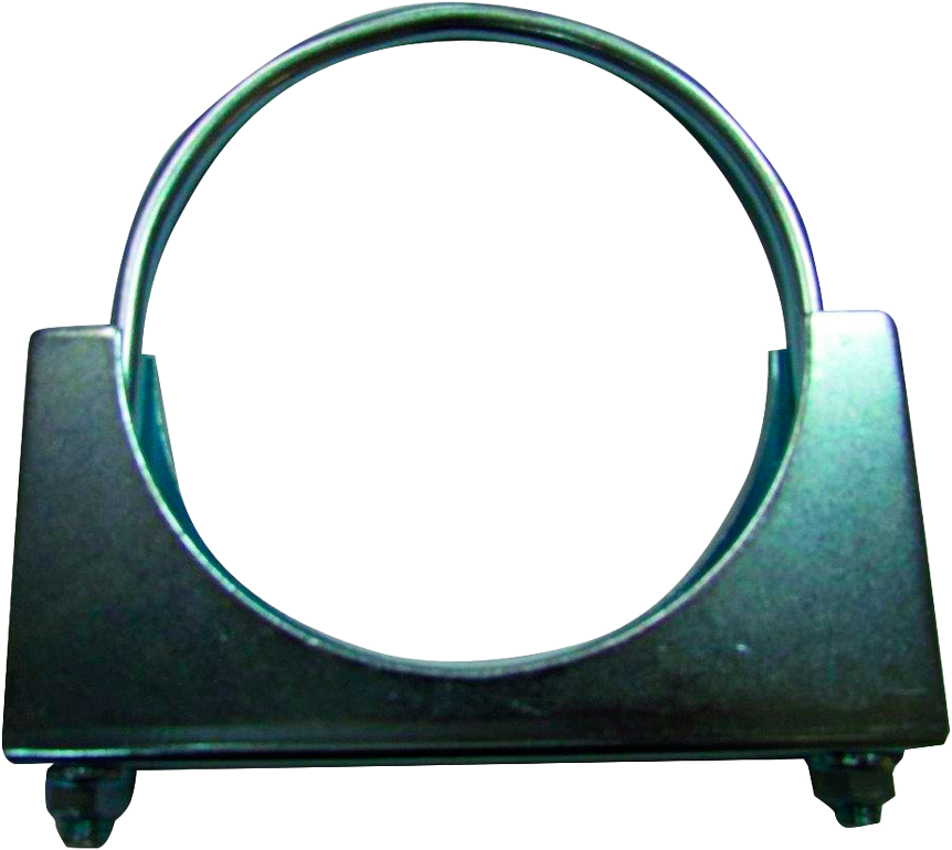 Abrazadera de escape tipo U fina De 5" Cromada