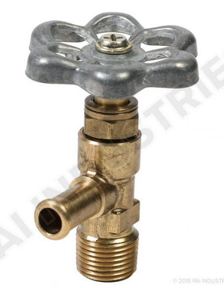 Valvula cierre combustible Manguera de 3/8" x Tubo de 3/8"