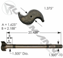 Levas LH freno rueda 20.44"x1.5" 10 Batea