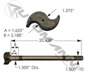 Levas RH freno rueda 20.44"x1.5" 10 Batea