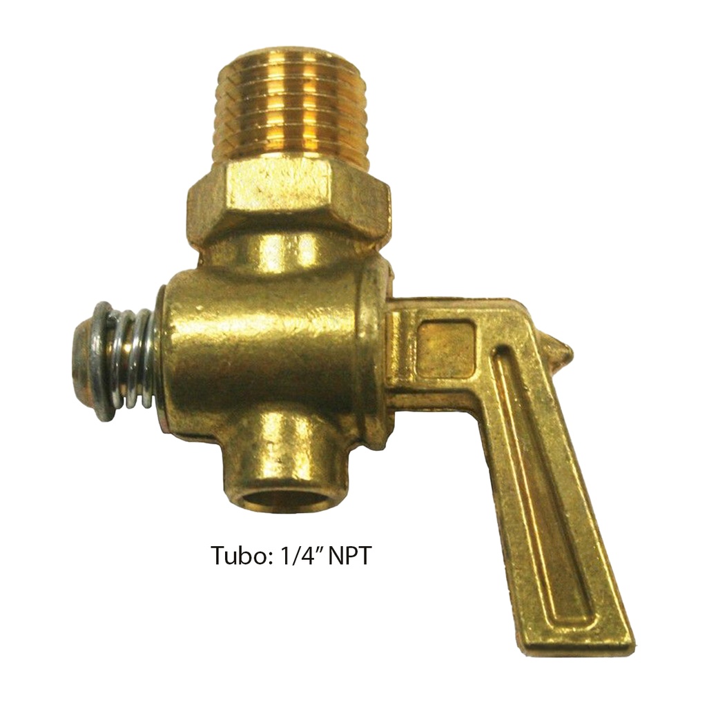 Válvula de drenaje Tipo Llave de Paso de 1/4 pulg. NPT