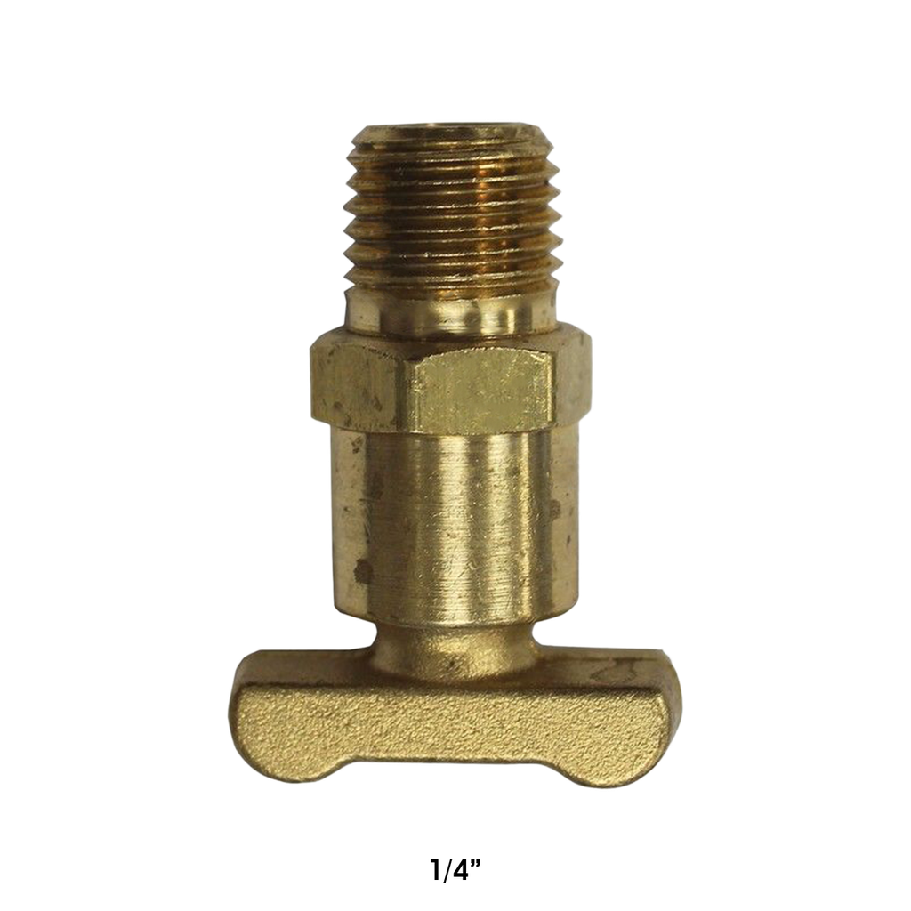 Válvula de drenaje Con asiento Macho A/S de 1/4 pulg. NPT