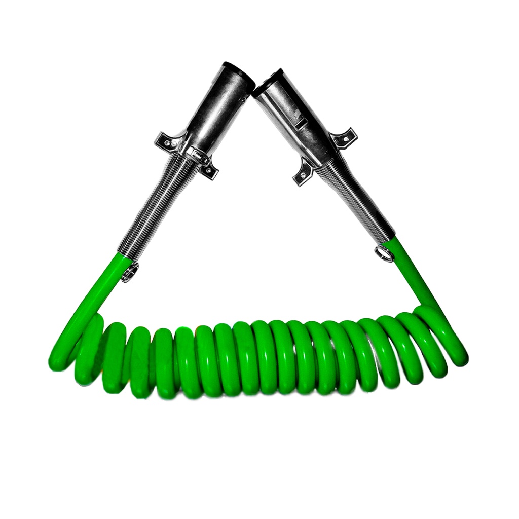 Cable espiral electrico 7 vias 12 ft
