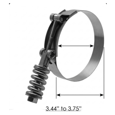 Abrazadera Con Resorte De 3-1/8" a 3-7/16" o 79,50 mm a 87,40 mm