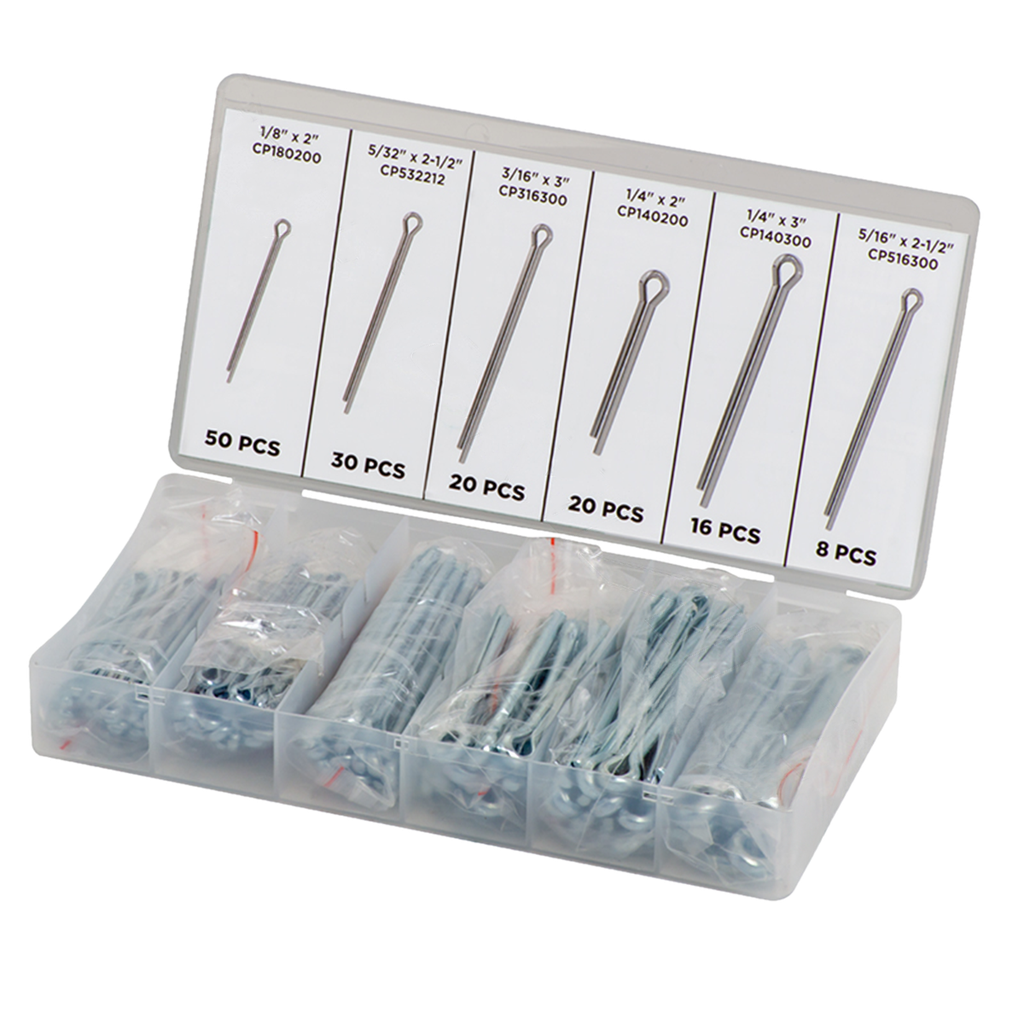 Kit auxiliar de pasador cuña (144 piezas)