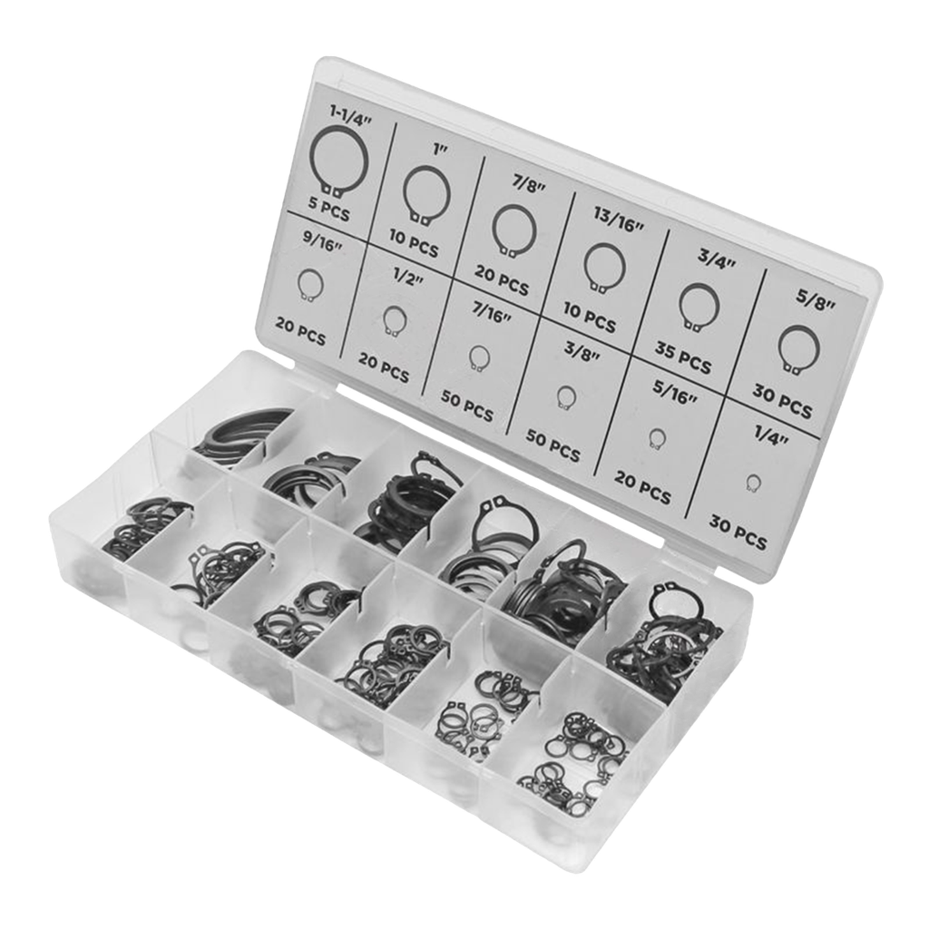 Kit/juego anillos retenedores (300 piezas)
