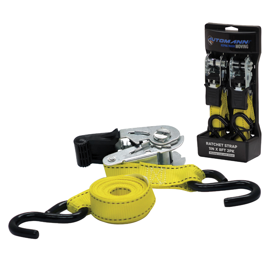 Correa de Amarre / Faja Sujeta Cargá de 1" x 2,43 Metros  Kit 2 Unidades