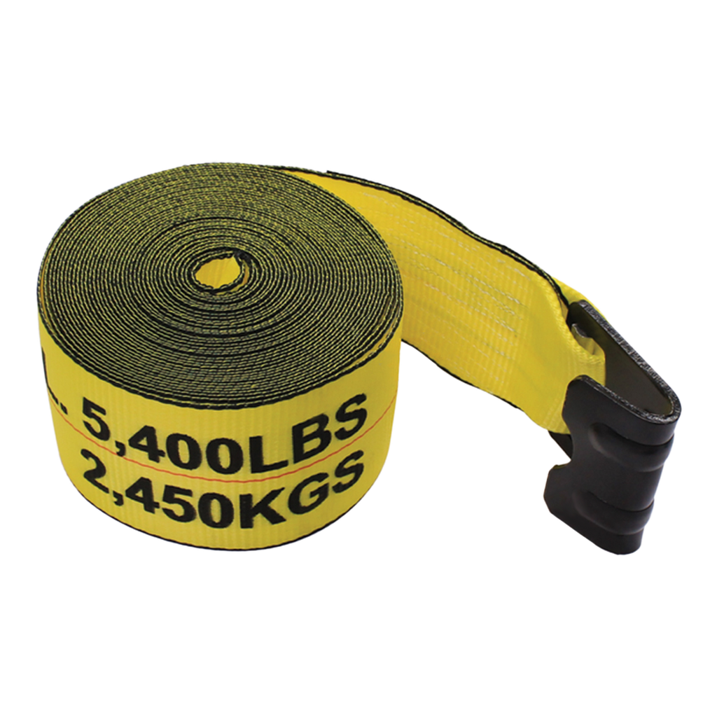 Correa de Amarre / Faja Sujeta Cargá Gancho Plano de 4" x 12,20 Metros