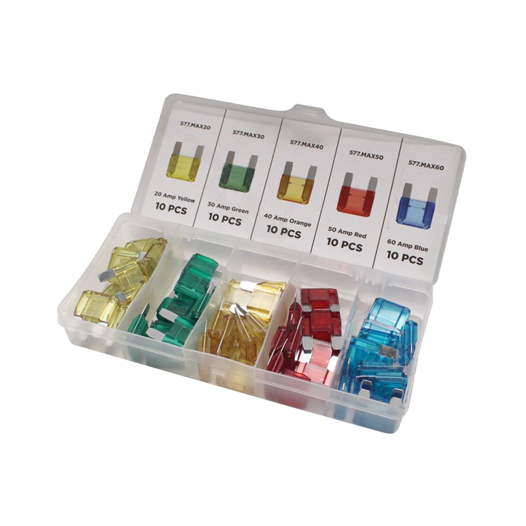 Fusibles maxi kit 20/30/40/50/60 amp