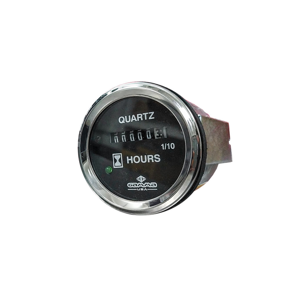 Manómetro / Horometro 52mm 2"-12/24V - Rango 9999.9