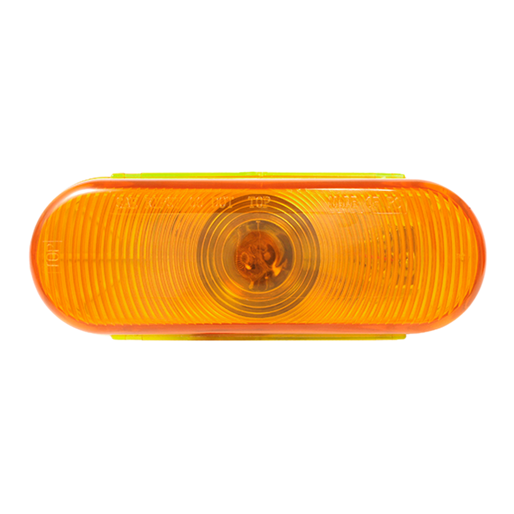 Lámpara Ovalada Tipo de 15 LED de 6" Color Ámbar 10-30 Voltios