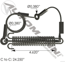 Guaya de Capo Mack CH Longitud 24,25" a 37,62"