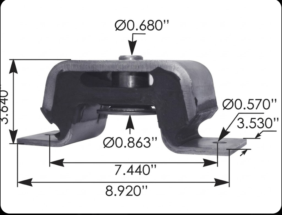 Soporte trasero motor CH - 99