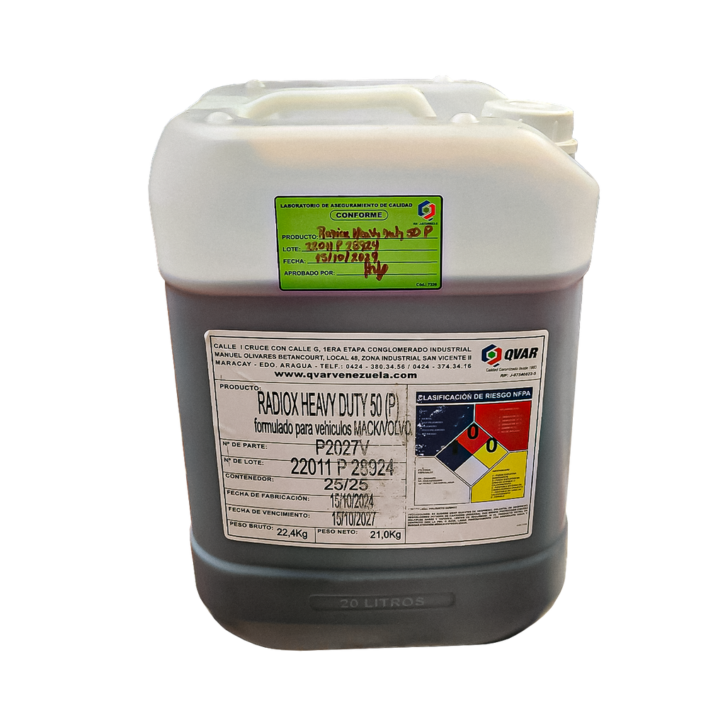 Refrigerante 50/50 Q-VAR Heavy Duty 20lts