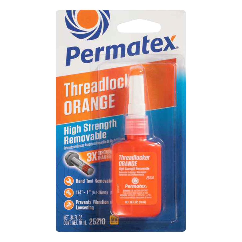 Traba Rosca Naranja De 10ml Media / Alta Resistencia