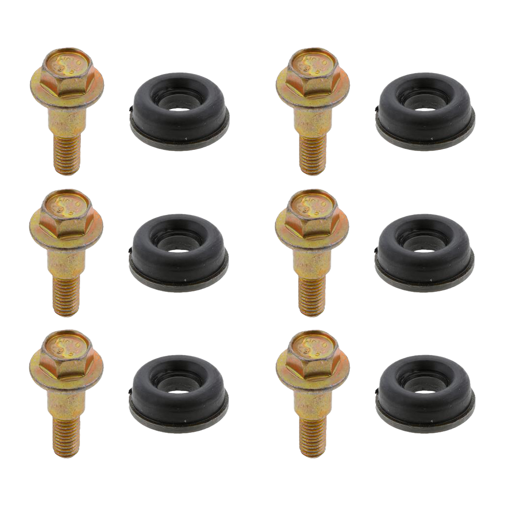 Kit 6 Aisladores (Tornillo+Aislador) Cárter E7S - Bolsa Sellada