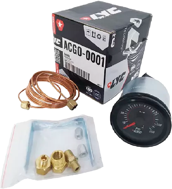 Manómetro Mecánico Presión de Aceite 0-150 psi Ø 2-1/8