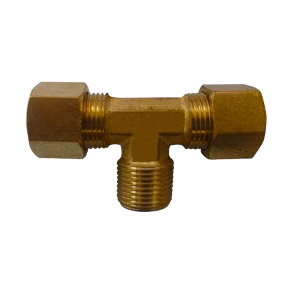 Conex.Bronce Union T central 3/8x1/4