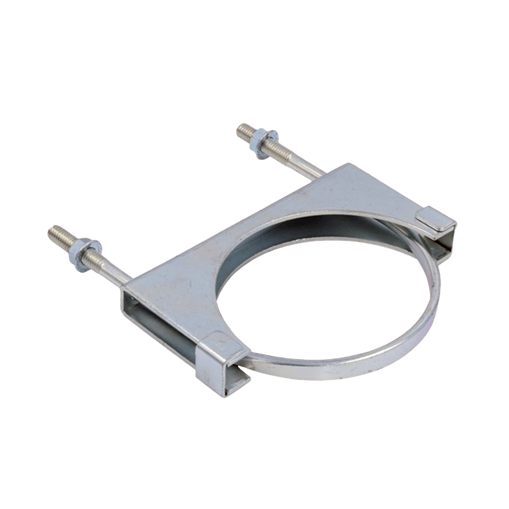 Abrazadera de escape tipo U fina De 5" Cromada