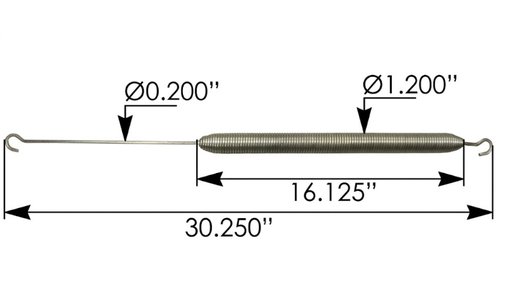 [104.2514] Resorte de Capo Mack Vision Longitud 30.250"