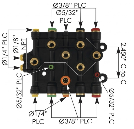 [170.1010] Modulo Multiple Distribucion Aire Freightliner CL-120