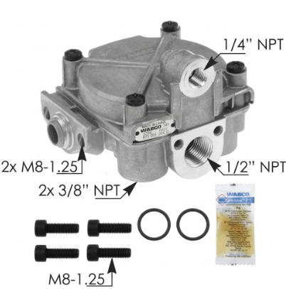 [170.S4725000072] Valvula Relay Freno Trasero kit ABS WABCO