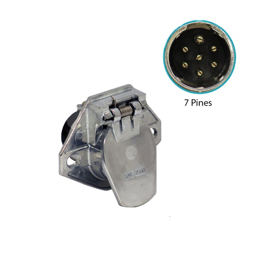 [179.1017] Conector Hembra Electrico 7 vias Chuto-Remolque