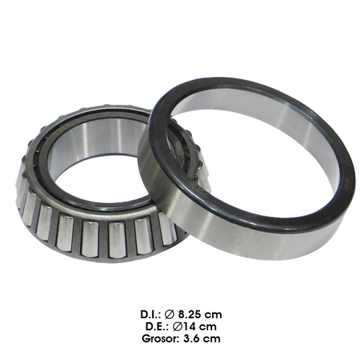 [182.401] Set 401 rodamiento interno rueda trasera CL (cono 580/ pista572)