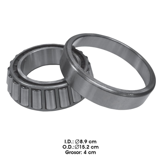 [182.415] Set 415 rodamiento interno bateas eje rockwell A-21 (cono HM518445 / pista HM518410)