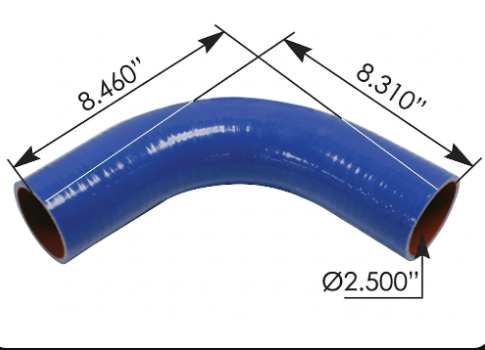 [561.62549] Manguera Codo 2.5 D.I Superior Radiador E7 Salida