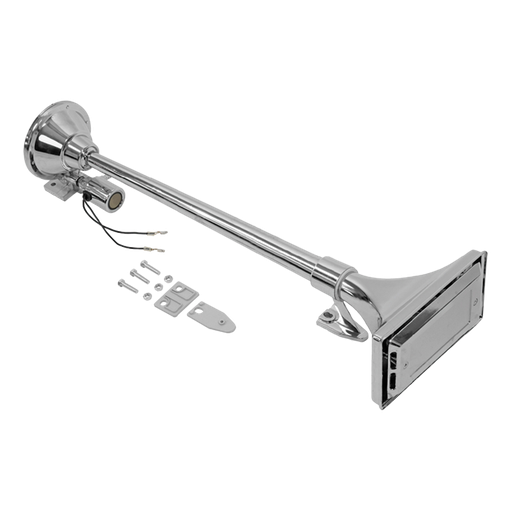 [562.1318] Bocina / Corneta Con Solenoide De Aire Camión Eléctrica de 12/24 Voltios de 25"Largo y 115 Db