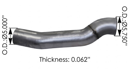 [562.U623570] Tubo escape bajante turbo Mack 5 pug alz