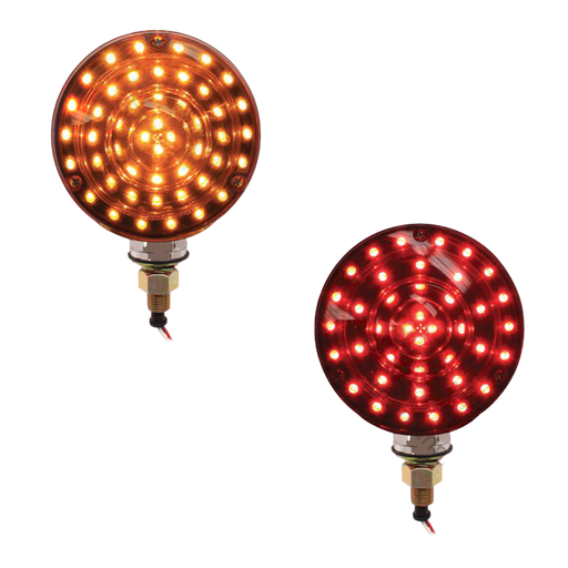 [571.LD23AR88] Lámpara Doble Cara de 48 LED Ámbar / 40 LED Rojos de 12V