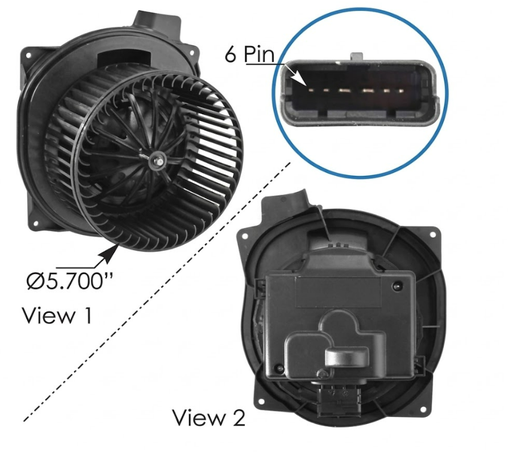 [830.21201] Motor Soplador del A/A de Freightliner CL-120