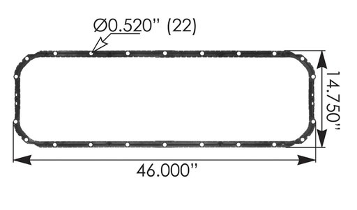 [831051E] Empacadura Del Carter Tipo Laton Mack (MP7/MP8/D13)
