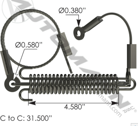 [HLK2045] Guaya de Capo Mack Vision Longitud 31,50" a 49,75"