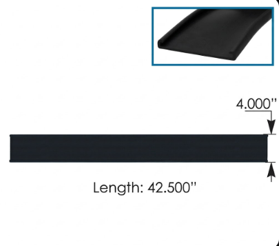 [M203115] Correa Goma Tanque de Combustible De 4" x 42,52" Longitud