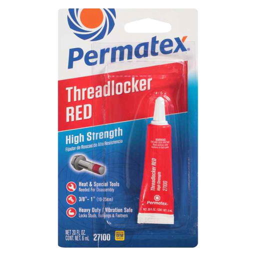 [PERMATEX-27100] Traba Rosca Rojo De 6ml Alta Resistencia