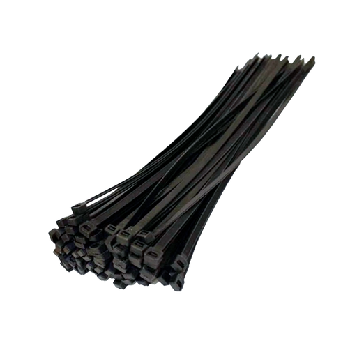[TIRRAP-100] Tirrap Nylon De 4" Largo 100 piezas por paquete, Color Negro
