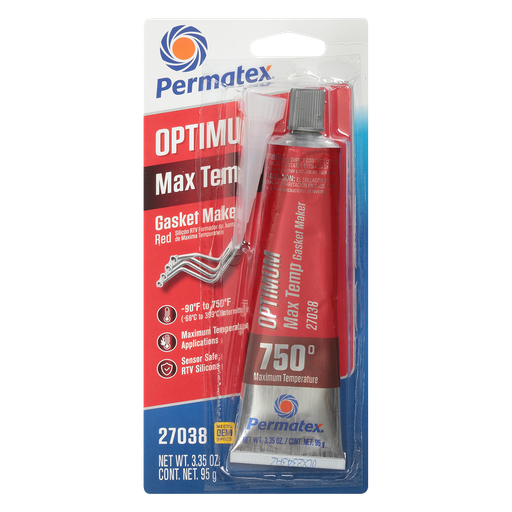 [PERMATEX-27038] Silicon Optimum Rojo Alta Temperatura (68 - 399 Grados C.)
