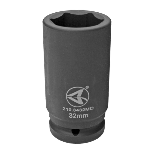 [210.3432MD] Dado de Impacto Cuadrante 3/4 y de 32mm Hexagonal