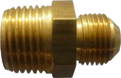 [48F-08-06] Conex. Bronce Recto Macho NPT 1/2x3/8