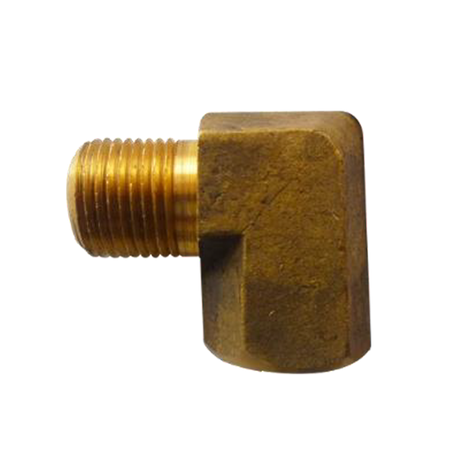 [116-06-06] Conex.Bronce Codo 90° NPT (macho) 3/8 x (hembra) 3/8