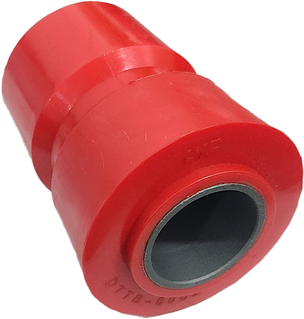 [DTTB-0002] Buje del balancin Reyco Poly Rojo 1,62"D.I x 4,43"Largo x 3,37"E1 x 2,75E2