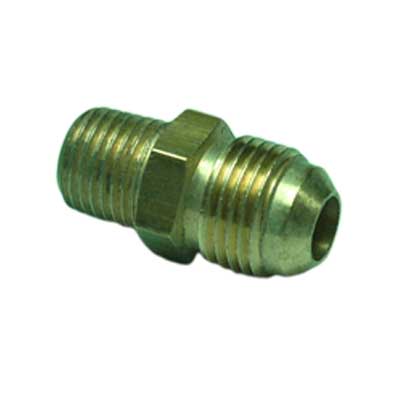 [48F-06-04] Conex. Bronce Recto x Macho NPT 3/8x1/4