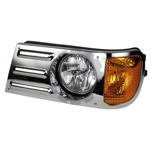 [804165] Faro Delantero Izquierdo Cromado Mack CH612/613 / Granite CV713