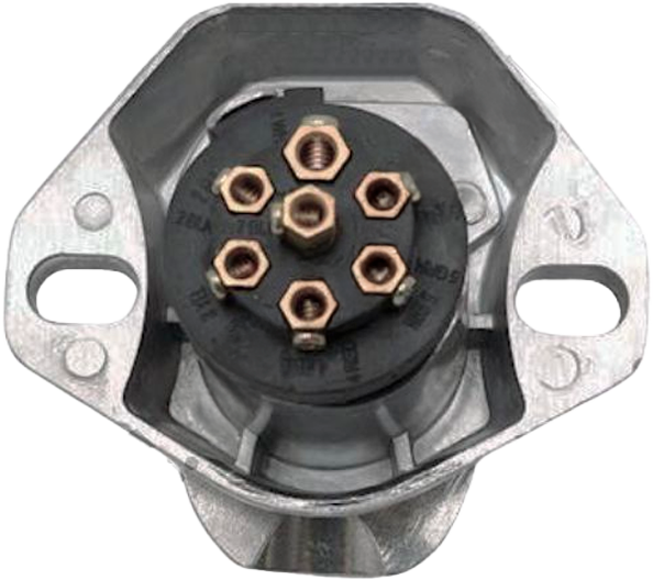 Conector hembra electrico chuto-remolque