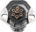 Conector hembra electrico chuto-remolque