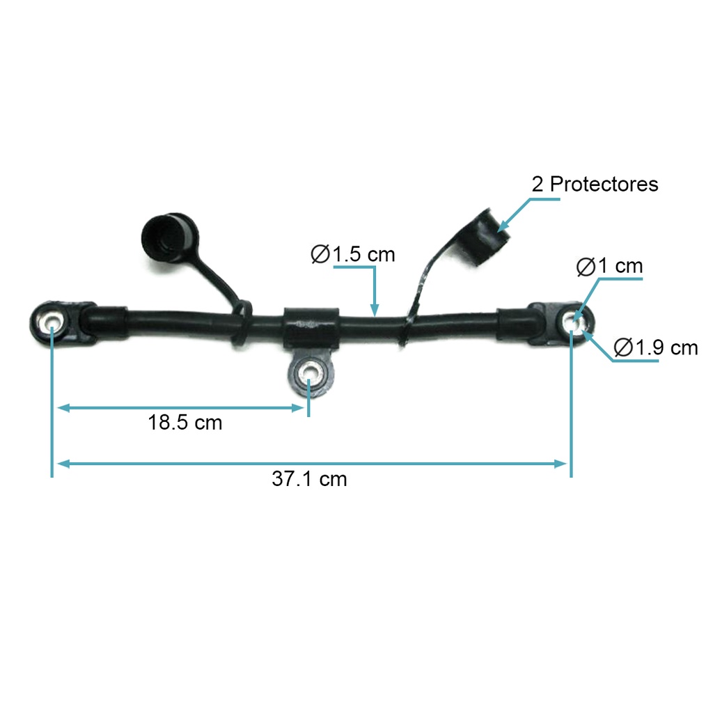 Cable puenter bateria tipo ojo MACK